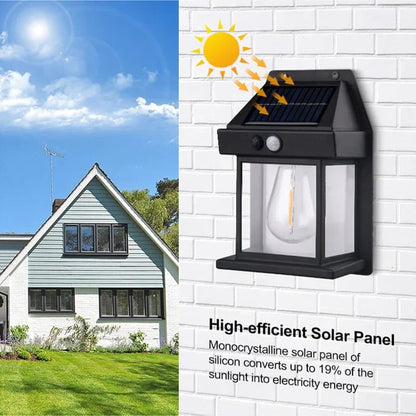 Ecosolar® - Luminária de parede com sensor de movimento solar