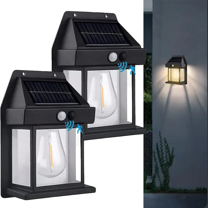 Ecosolar® - Luminária de parede com sensor de movimento solar