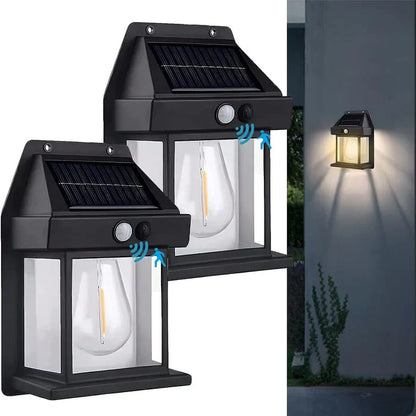 Ecosolar® - Luminária de parede com sensor de movimento solar
