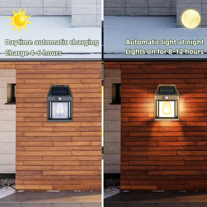 Ecosolar® - Luminária de parede com sensor de movimento solar